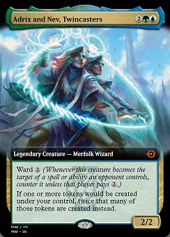 Adrix and Nev, Twincasters Commander 2021- Strixhaven Bordless